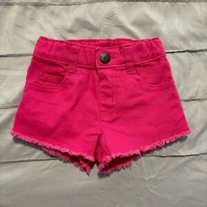 Kids Pink Denim Shorts, size 18 months